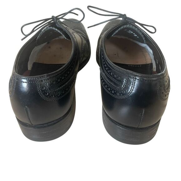 Floresheim Black Derby Wingtip Oxford Leather Dress Shoes Men’s Size 8 20381 - Picture 4 of 6